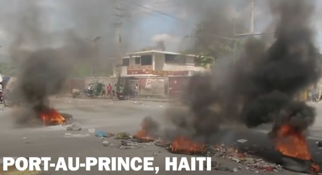 Haitian Protestors calls for the resignation of President Jovenel Moise